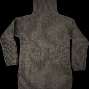 Thakoon Grey Chunky Turtleneck Sweater XS 100% Lambswool